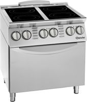 Bartscher 299431 Elektrisch fornuis 900 4 kookzones EBO