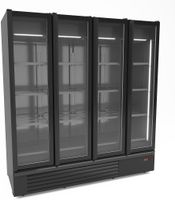 KOELKAST 4 GLASD. ZW. 1850L - CombiSteel 7072.1130