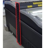 Vrieskist Koppelstuk Zijkant Zwarttbv Eiland Zonder Kop Element, combisteel 7072.9025