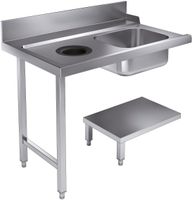 AANVOERTAFEL BODEMSCHAP Met AFVALGAT 1200 LINKS Tbv 7280.0045-0046 - Combisteel 7106.0015