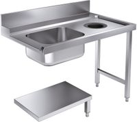 AANVOERTAFEL BODEMSCHAP Met AFVALGAT 1200 RECHTS Tbv 7280.0045-0046 - Combisteel 7106.0020