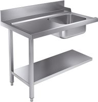 CombiSteel AANVOERTAFEL BODEM 1200 LINKS - 7106.1005