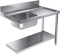 CombiSteel AANVOERTAFEL BODEM 1200 RECHTS - 7106.1010