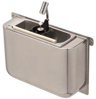 IJSLEPEL SPOELBAK Met IJSLEPELDOUCHE 410X120X270MET WATERAFVOERGAT, WATERAANSLUITING En STANDPIJP - Combisteel 7108.0035