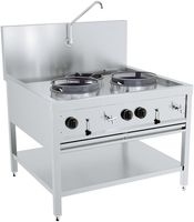 CombiSteel GAS WOKTAFEL 2X17KW + 1X9KW - 7178.1205