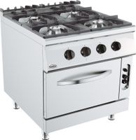 BASE 900 GASFORNUIS 4 BR. Met GASOVEN - Combisteel 7178.3015