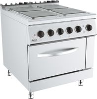 BASE 900 KOOKTAFEL ELEKTRISCH 4 PL. EL. OVEN - Combisteel 7178.3035
