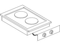 El. Kookunit 2 Pl. | Combisteel | 7266.0025