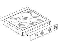 Keramische Kookunit 4 Zones | Combisteel | 7266.0040
