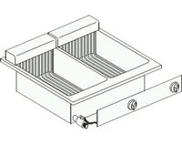 El. Friteuse 2X10 L - Combisteel 7266.0075