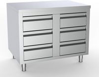 700 Werktafel Met 6 Laden 1000, combisteel 7333.0284