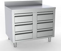 700 Werktafel Met 6 Laden Rand 1000, combisteel 7333.0286