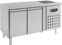 Koelwerkbank Spoelbak | 2 Deuren | Standard Line | Geforceerd | Combisteel | 7450.0210