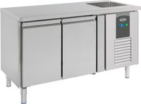 Koelwerkbank Spoelbak | 2 Deuren | Standard Line | Geforceerd | Combisteel | 7450.0210