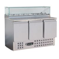 Pizzawerkbank | 3 Deuren | RVS | Combisteel | 7450.0220
