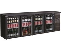 Barkoeler | Zwart | 4 Glazen Deuren | StandardLine | Combisteel | 7450.0345