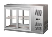 Gebaksvitrine Tafelmodel | B=111cm | 2 niveau's | Schuifdeuren | Combisteel | 7450.0600