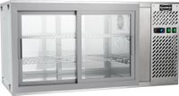 Gebaksvitrine Tafelmodel | B=111cm | 2 niveau's | Schuifdeuren | Combisteel | 7450.0600