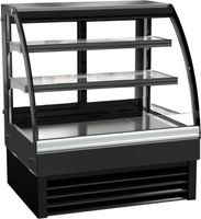 Koelvitrine B=0.9m | Schuifdeuren | Ronde voorruit | Combisteel 7450.0800