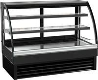 Koelvitrine B=1.5m | Schuifdeuren | Ronde voorruit | Combisteel 7450.0810
