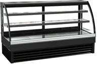 Koelvitrine B=2.0m | Schuifdeuren | Ronde voorruit | Combisteel 7450.0815