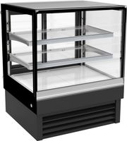 Koelvitrine B=0.9m | Schuifdeuren | Rechte voorruit | Combisteel 7450.0820