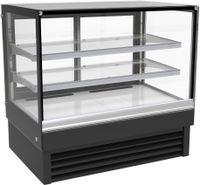 Koelvitrine B=1.2m | Schuifdeuren | Rechte voorruit | Combisteel 7450.0825