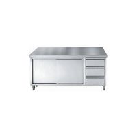 RVS Werktafel | Schuifdeuren | Laden | 180cm | Combisteel | 7452.0908