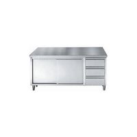 RVS Werktafel | Schuifdeuren | Laden | 180cm | Combisteel | 7452.0908