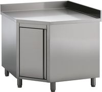 Werktafel | Hoek met Deur | RVS | Combisteel | 7452.3000