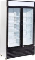 Horeca koelkast | 750 L | 2 klapdeuren | Glasdeur | Lichtbak | Combisteel | 7455.1390