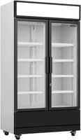 Display koelkast | 670 liter | 2 glasdeuren | Combisteel | 7455.2105