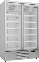 Display vrieskast | 2 Glasdeuren | 1000 L | Zilver | Combisteel | 7455.2215