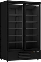 2 deurs Display koelkast | glasdeuren | zwart | Combisteel | 7455.2230