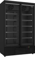 Display vrieskast | 2 Glasdeuren | 1000 L | zwart | Combisteel | 7455.2245