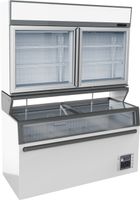 Combisteel Wandvrieskast Wit | 2 Glasdeuren | 7455.2520