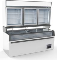 Combisteel Wandvrieskast wit | 3 Glasdeuren | 7455.2525