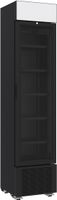 DRANKENKOELKAST 1 GLASDEUR ZWART 232L - Combisteel 7464.0200