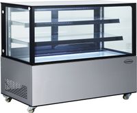 Koelvitrine | B=1.5m | 470 liter | Rechte Ruit | Wielen | Combisteel | 7487.0025