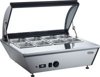 Warmhoud Opzetvitrine | 8x 1/6 GN | Combisteel | 7487.0085