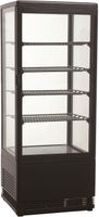 Koelvitrine 98L | Vloer- / Tafelmodel | Zwart | Combisteel | 7487.0180