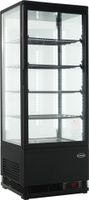 Koelvitrine 98L | Vloer- / Tafelmodel | Zwart | Combisteel | 7487.0180