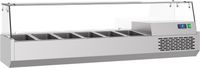 Gekoelde Opzetvitrine | 6x 1/3 GN | Glaswand | RVS | Combisteel | 7489.5240