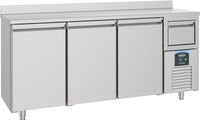 Koelwerkbank met afvalbak | opstaande rand | 3 deuren | 600mm | Pro Line Combisteel | 7489.5265