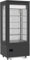 Gekoelde Gebaksvitrine Chocolade | H=187 cm | +14_+16°C | Zwart | Combisteel 7489.5395