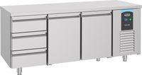 700 Koelwerkbank 2 Deuren 3 Laden, combisteel 7489.5555