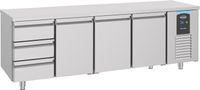 700 Koelwerkbank 3 Deuren 3 Laden, combisteel 7489.5560