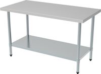 Demontabele RVS Werktafel | Bodemschap | Demontabel | 180cm| Combisteel | 7490.0050