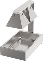 Combisteel 7490.0505 WARMHOUDLAMP 2 LAMPEN + GN 1/1