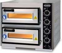 Elek. Pizzaoven Dubbel, 2 X 1 pizza ⌀ 39cm | CombiSteel 7491.1005